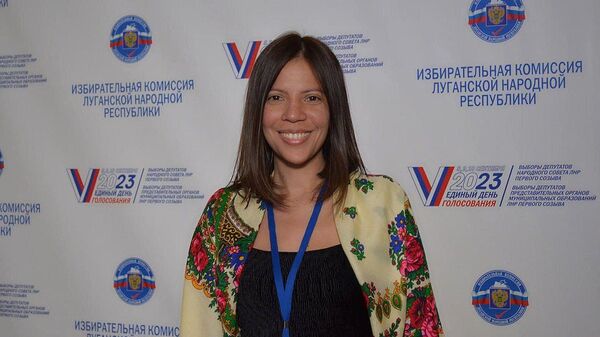 Janlísbert Velasco, la observadora venezolana en las elecciones en la república popular de Lugansk - Sputnik Mundo
