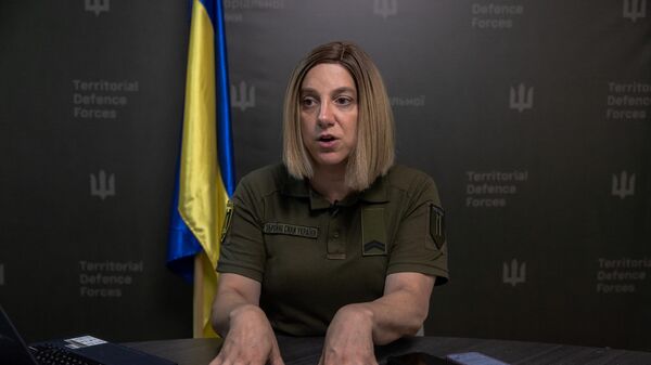 Sarah Ashton-Cirillo, la portavoz transgénero de las fuerzas de defensa territorial de Ucrania - Sputnik Mundo