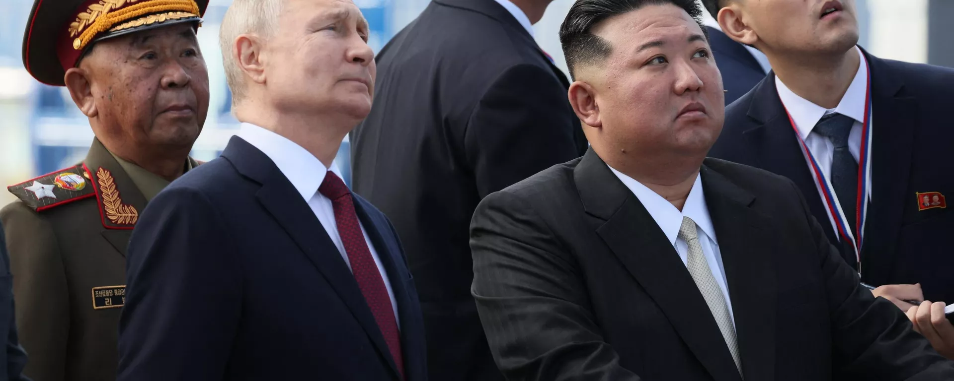 Il presidente russo Vladimir Putin e il leader nordcoreano Kim Jong-un il 13 settembre 2023 - Sputnik World, 1920, 19.09.2023