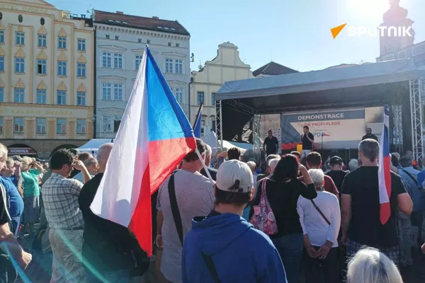 Protestas antigubernamentales en la República Checa - Sputnik Mundo