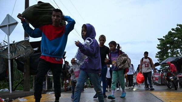 Más de 60.000 personas han llegado desde Panamá por el puesto fronterizo de la comunidad de Paso Canoas, en Costa Rica.  - Sputnik Mundo