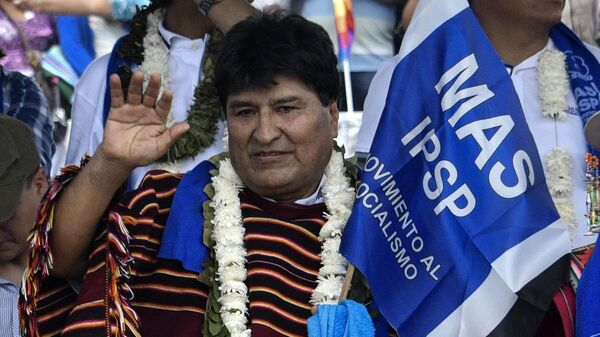 Evo Morales, expresidente de Bolivia  - Sputnik Mundo