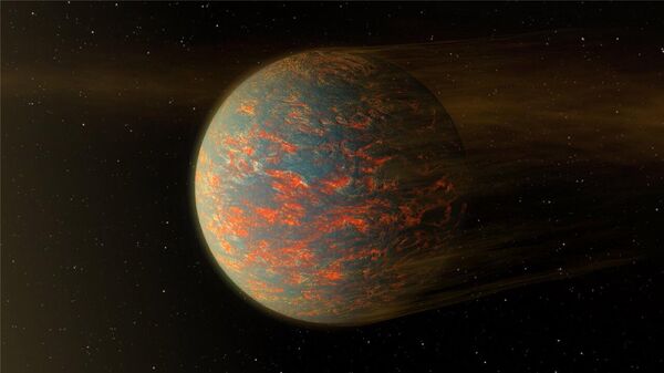 El planeta extrasolar 55 Cancri e, situado relativamente cerca de la Tierra. - Sputnik Mundo