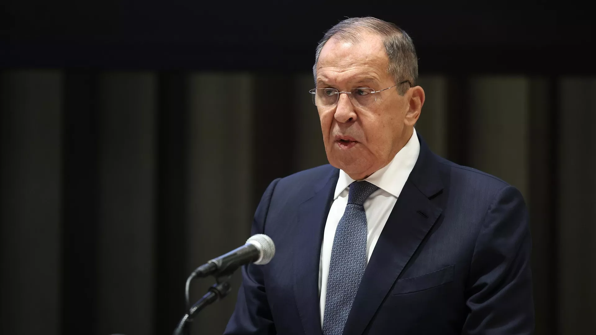 Serguéi Lavrov, canciller ruso, interviene en una reunión ministerial preparatoria de la Cumbre del Futuro de 2024 en la sede de la ONU en Nueva York  - Sputnik Mundo, 1920, 22.01.2024