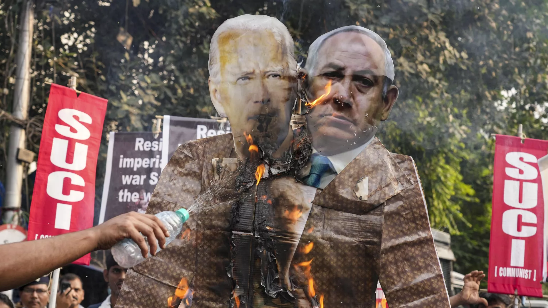 Manifestaciones en contra de Benjamín Netanyahu y Joe Biden  - Sputnik Mundo, 1920, 28.12.2023
