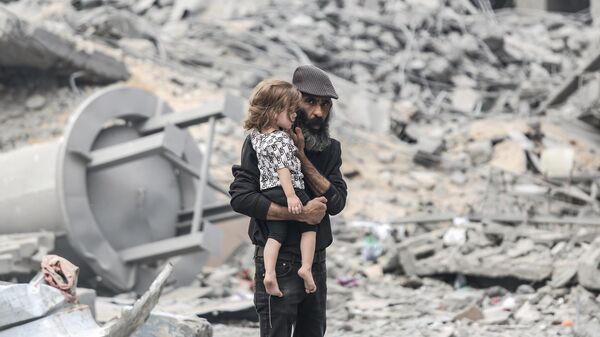 Consecuencias de los bombardeos israelíes en Gaza  - Sputnik Mundo