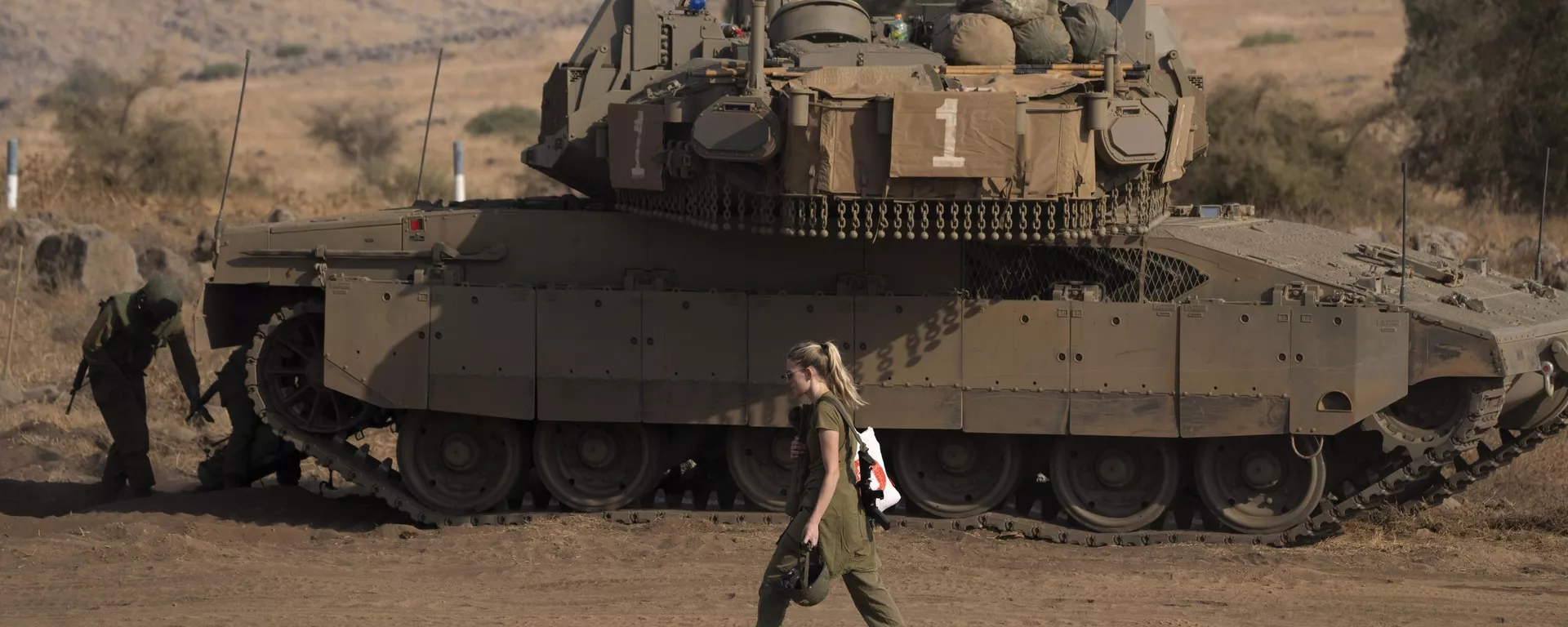 Una soldado israelí  - Sputnik Mundo, 1920, 20.11.2023