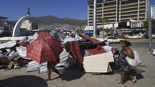 El huracán Otis azotó Guerrero, entre ellos, Acapulco. - Sputnik Mundo