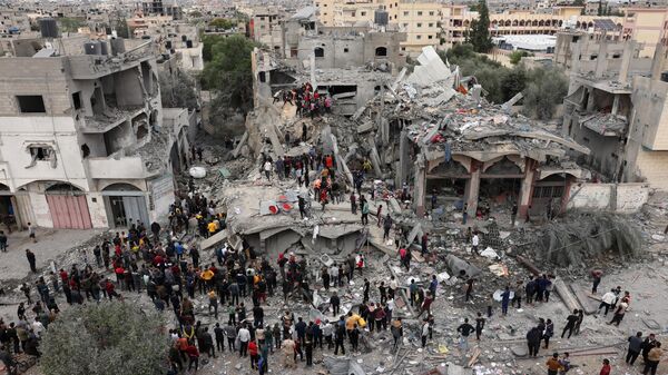 Consecuencias del bombardeo israelí de Gaza - Sputnik Mundo