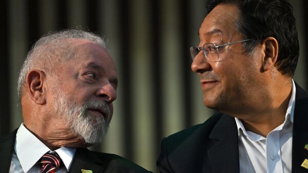 Los presidentes de Brasil y Bolivia, Lula da Silva y Luis Arce - Sputnik Mundo