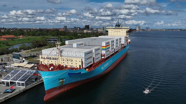 Un buque portacontenedor de la compañía Maersk - Sputnik Mundo