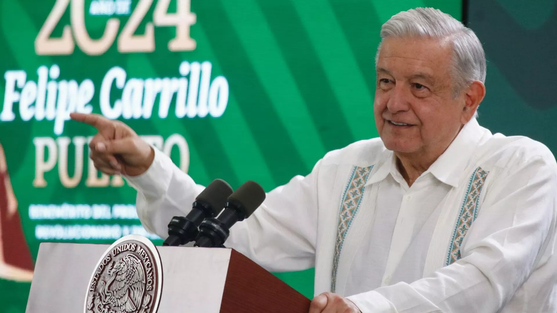 El presidente de México, Andrés Manuel López Obrador, en conferencia de prensa. - Sputnik Mundo, 1920, 03.01.2024