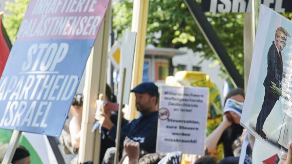 Una manifestación antiisraelí en Alemania - Sputnik Mundo