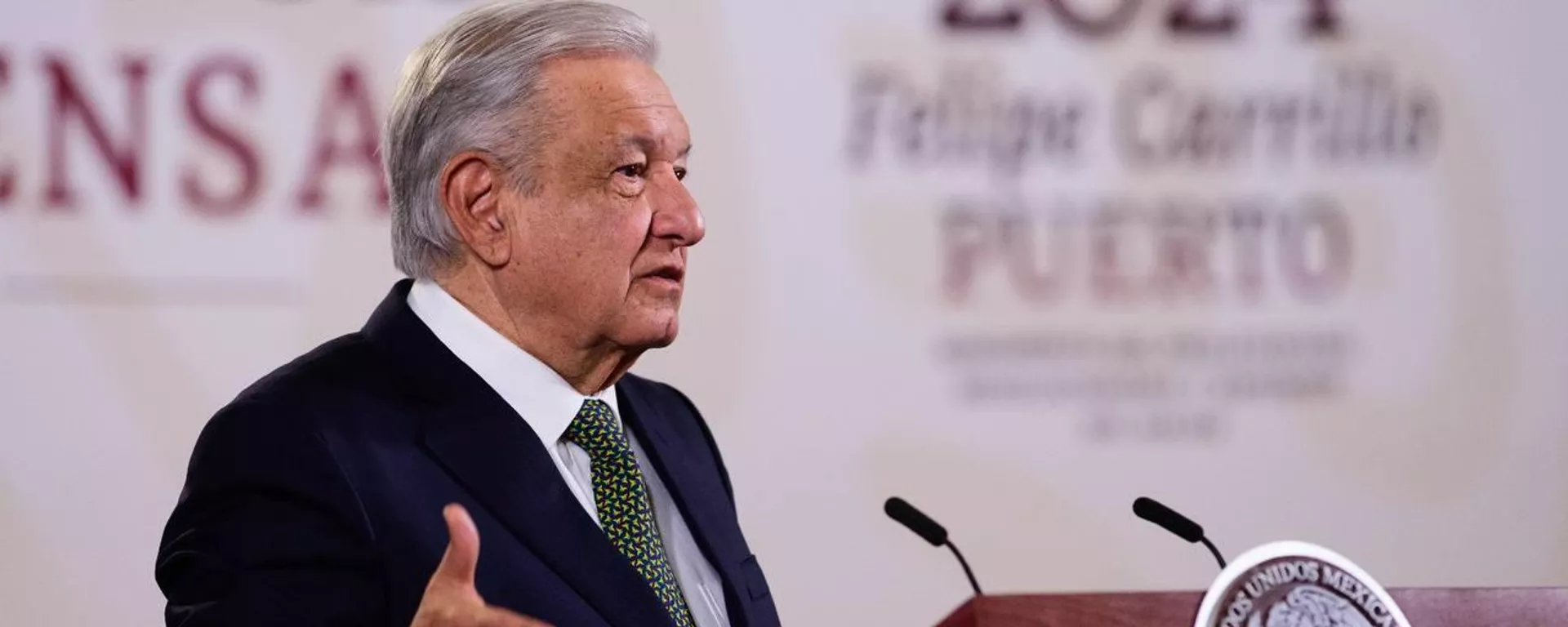 El presidente de México, Andrés Manuel López Obrador. - Sputnik Mundo, 1920, 16.01.2024