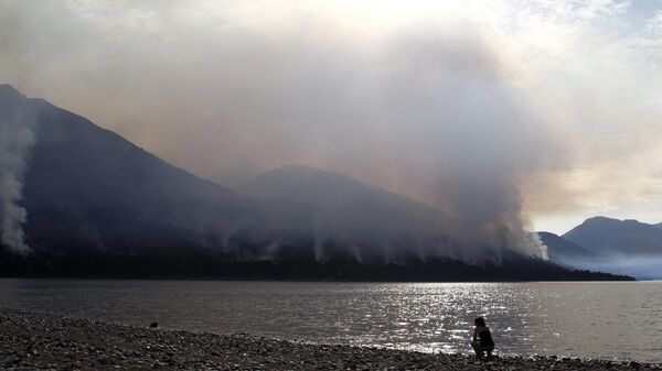 Incendio en el parque nacional Los Alerces en Argentina - Sputnik Mundo