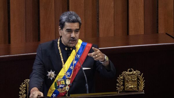 El presidente de Venezuela, Nicolás Maduro, en la apertura del año judicial 2024 - Sputnik Mundo