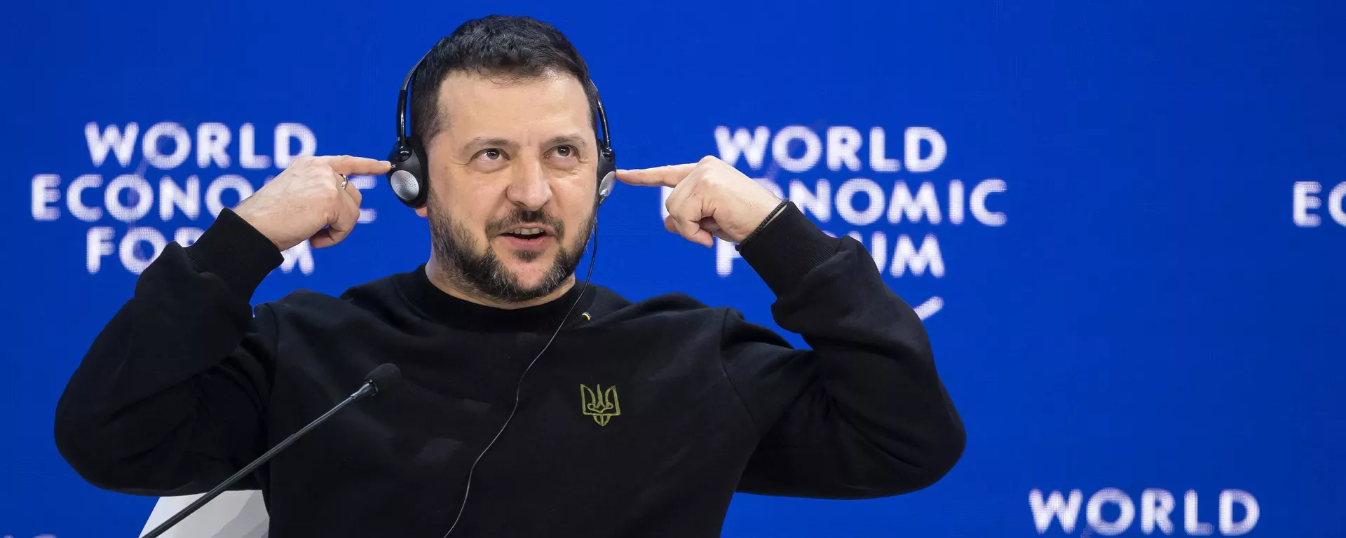 El presidente ucraniano Volodímir Zelenski en el Foro Económico Mundial de Davos 2024 - Sputnik Mundo, 1920, 03.02.2024