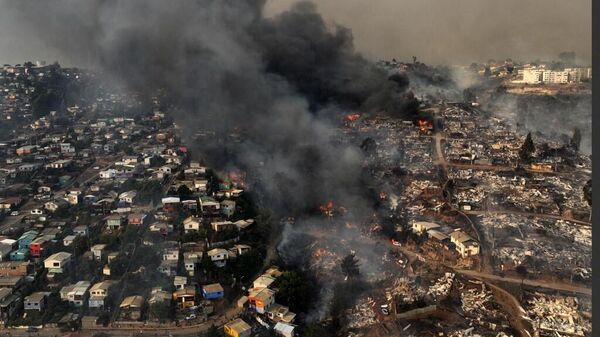
El pasado viernes 2 de febrero comenzó en la región de Valparaíso una serie de incendios forestales que hasta la fecha han consumido más de 7.000 hectáreas - Sputnik Mundo
