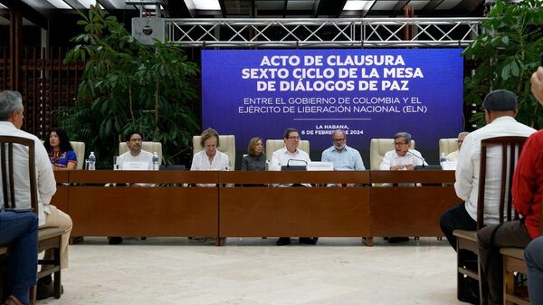 Concluye en Cuba sexto ciclo de Diálogos de Paz entre Gobierno de Colombia y guerrilla ELN - Sputnik Mundo
