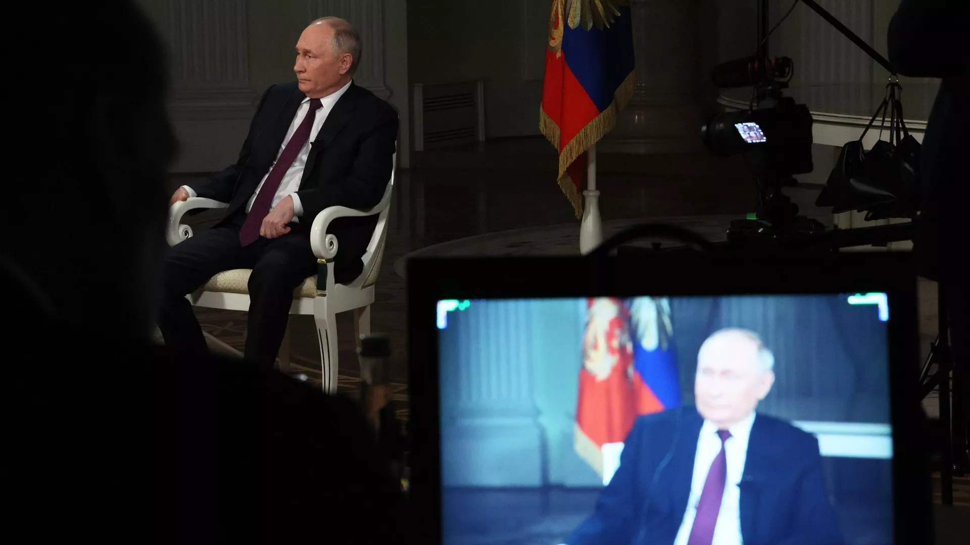 La entrevista del periodista Tucker Carlson al presidente ruso Vladímir Putin en el Kremlin - Sputnik Mundo, 1920, 09.02.2024