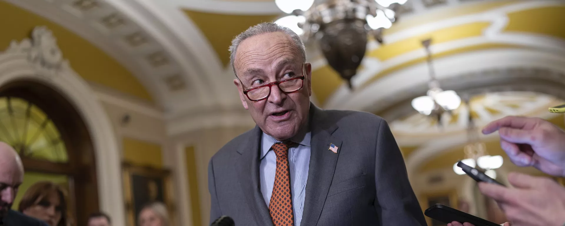 El líder de la mayoría del Senado, Chuck Schumer - Sputnik Mundo, 1920, 14.03.2024