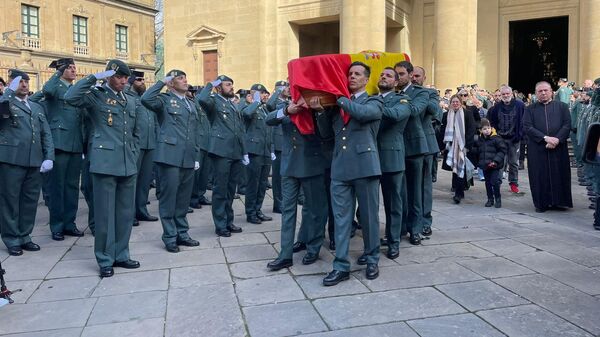 Funeral por los agentes de la Guardia Civil fallecidos en Barbate - Sputnik Mundo