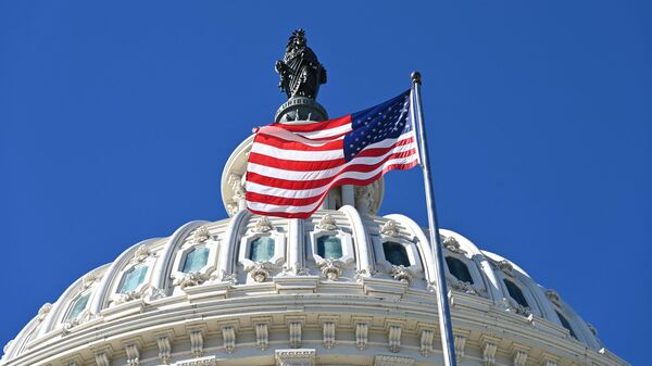 Una vista del Capitolio de Estados Unidos en Washington DC, en febrero de 2024 - Sputnik Mundo