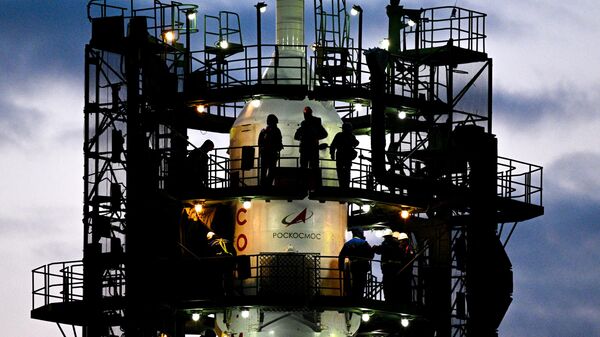 La nave Soyuz MS-25  - Sputnik Mundo