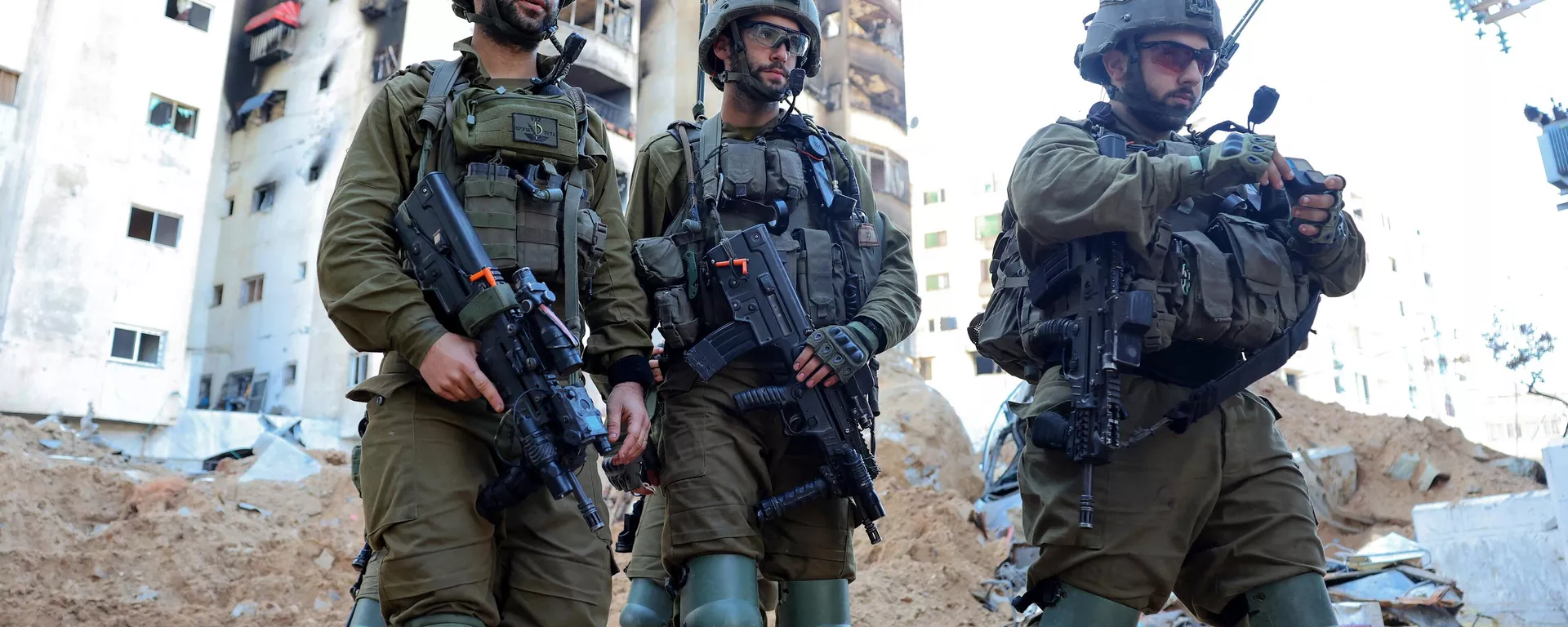 Soldados israelíes en la Franja de Gaza en febrero de 2024 - Sputnik Mundo, 1920, 04.04.2024