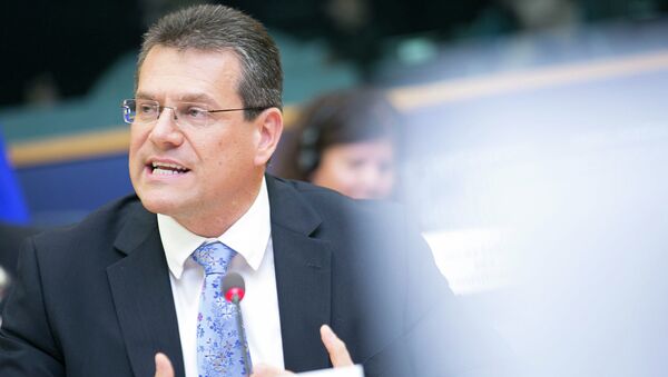 Maros Sefcovic, vicepresidente de la Comisión Europea para la Unión Energética - Sputnik Mundo