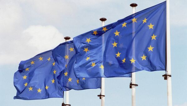 Флаги Евросоюза - Sputnik Mundo