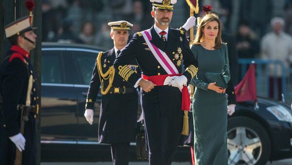 Rey Felipe VI y reina consorte de España Letizia Ortiz - Sputnik Mundo