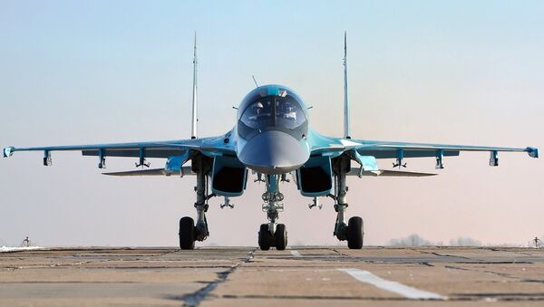 Cazabombardero táctico Su-34 - Sputnik Mundo