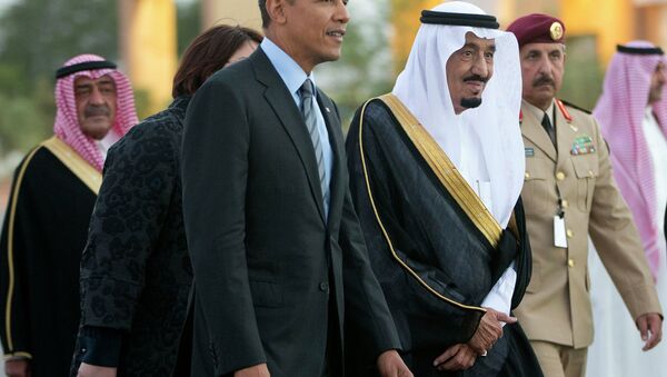 Presidente de EEUU Barack Obama y príncipe Salman bin Abdelaziz al Saud - Sputnik Mundo