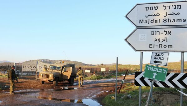 Militares israelíes en los Altos del Golán - Sputnik Mundo