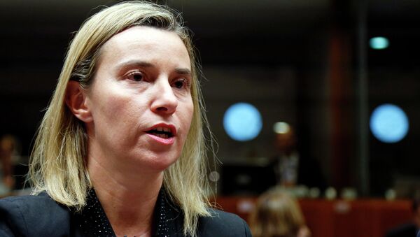 Federica Mogherini,  jefa de la diplomacia europea - Sputnik Mundo