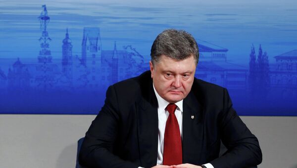 Ukraine's President Petro Poroshenko - Sputnik Mundo