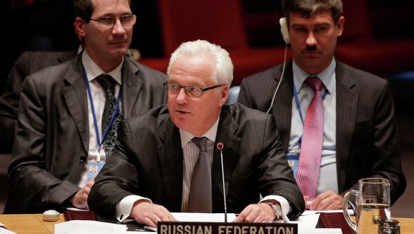 Vitali Churkin, embajador de Rusia ante Naciones Unidas (Archivo) - Sputnik Mundo
