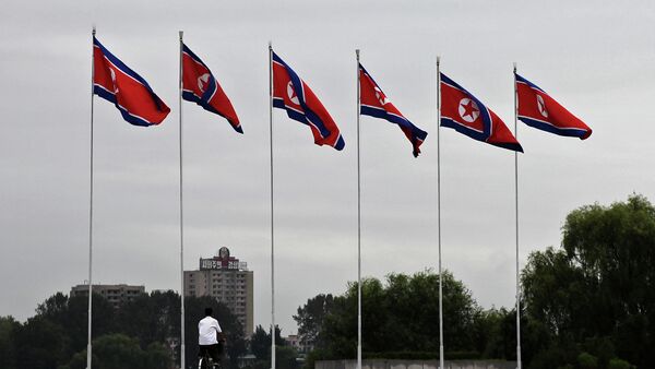Banderas de Corea del Norte - Sputnik Mundo