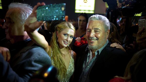 Paris Hilton y Fidel Castro Diaz-Balart - Sputnik Mundo