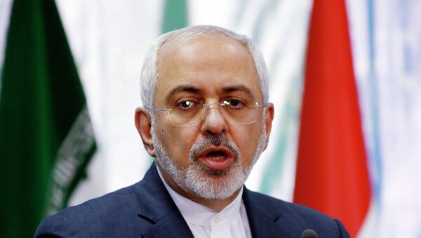 Iranian Foreign Minister Mohammad Javad Zarif speaks during a news conference with Iraqi Foreign Minister - Sputnik Mundo