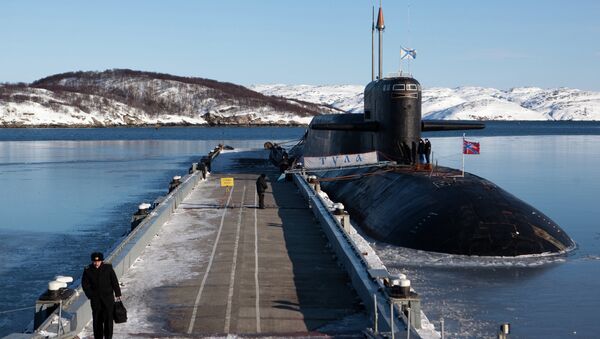 Submarino nuclear estratégico Tula en la guarnición de Gadzhíevo - Sputnik Mundo