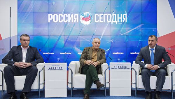 Открытие пресс-центра МИА Россия сегодня в Симферополе - Sputnik Mundo