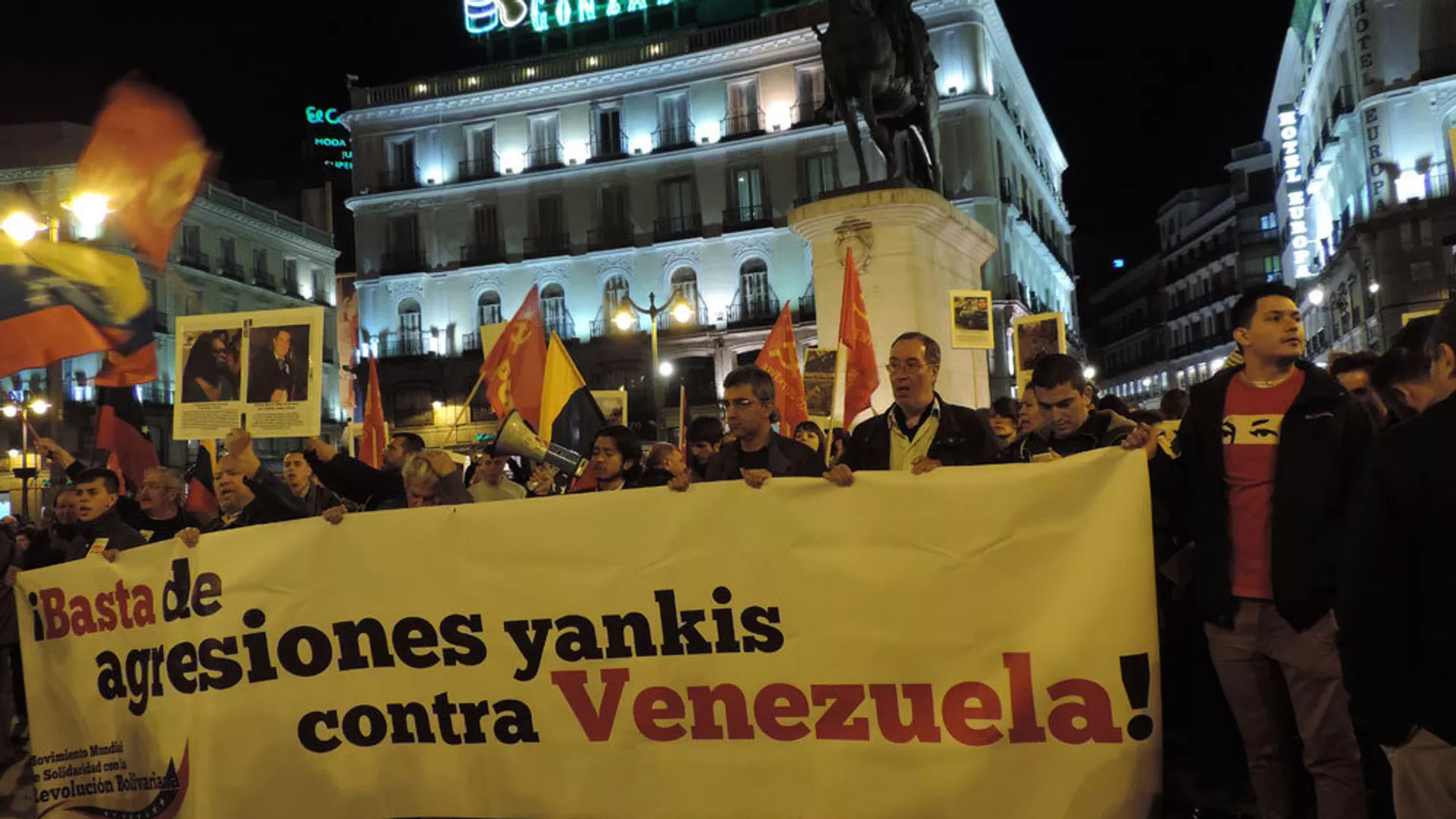 Protesta en Madrid contra las sanciones de EEUU a Venezuela - Sputnik Mundo, 1920, 14.03.2024