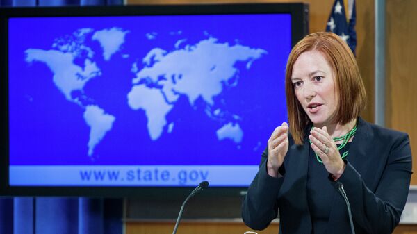 La portavoz del Departamento de Estado de EEUU, Jen Psaki - Sputnik Mundo