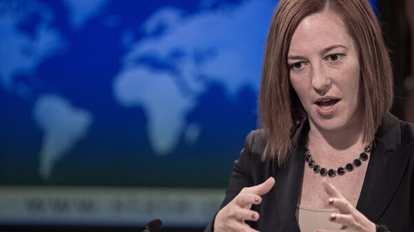 US Department of State spokeswoman Jen Psaki briefs the media November 26, 2013 - Sputnik Mundo
