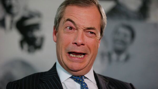 Nigel Farage, líder del Partido del Brexit (archivo) - Sputnik Mundo