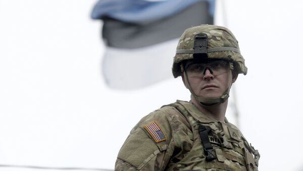 Soldado estadounidense en Estonia - Sputnik Mundo