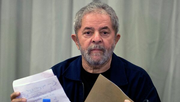 Former Brazilian President (2003-2011) Luiz Inacio Lula da Silva at the meeting with the Workers' Party (PT) members in Sao Paulo - Sputnik Mundo