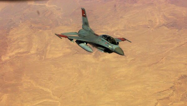 Caza F-16  de la Fuerzas Aéreas de Egipto - Sputnik Mundo